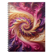 Abstract Modern Draaiend Roze, Goud en Paarse