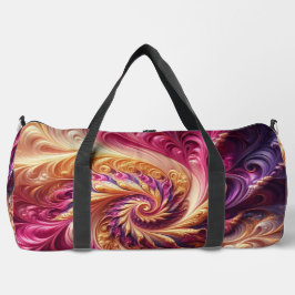 Abstract Modern Draaiend Roze, Goud en Paarse Plunjezak