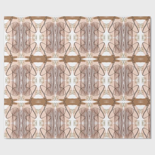 Abstract Modern Earthy Terracotta Boho Cadeaupapier (Vlak)