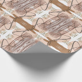 Abstract Modern Earthy Terracotta Boho Cadeaupapier (Hoek)