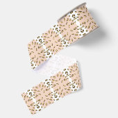Abstract Modern Earthy Terracotta Boho Grosgrain Lint (Achterkant)