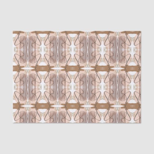 Abstract Modern Earthy Terracotta Boho Tissuepapier (Voorkant)