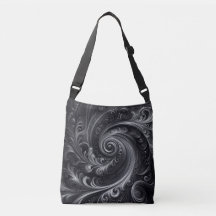 Abstract Modern Eenvoudig Draaiend Zwart en Wit
