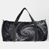 Abstract Modern Eenvoudig Draaiend Zwart-Wit Plunjezak (Achterkant)