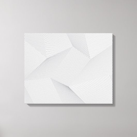 Abstract, modern, eenvoudig, dynamisch lijnpatroon canvas afdruk (Voorkant)