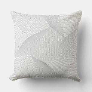 Abstract, modern, eenvoudig, dynamisch lijnpatroon kussen