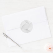 Abstract, modern, eenvoudig, dynamisch lijnpatroon ronde sticker (Envelop)