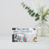 Abstract, modern en professioneel visitekaartje (Staand voorkant)