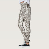 Abstract modern feministisch monochrome feministis leggings (Links)