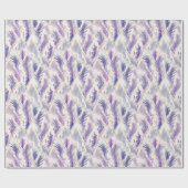 Abstract Modern Floral Feather Pattern Cadeaupapier (Vlak)