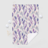  Abstract Modern Floral Feather Pattern Golfhanddoek (Insitu)