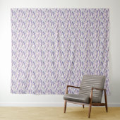 Abstract Modern Floral Feather Pattern Wandkleed (In Situ (horizontaal))
