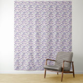 Abstract Modern Floral Feather Pattern Wandkleed (In situ)