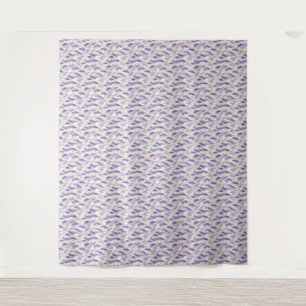 Abstract Modern Floral Feather Pattern Wandkleed