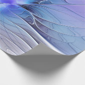 Abstract Modern Fractal Art Lavender Blue Cadeaupapier (Hoek)