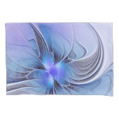 Abstract Modern Fractal Art Lavender Blue Kussensloop (Voorkant)