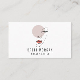 Abstract modern front Makeup artistiek Visitekaart Visitekaartje