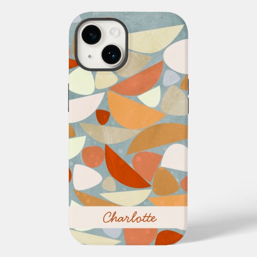 Abstract Modern Geometric Personalized Case-Mate iPhone Case (Achterkant)