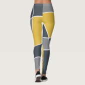 Abstract, modern, geometric, trendy pattern leggings (Achterkant)
