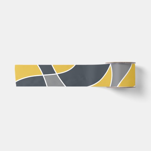 Abstract, modern, geometric, trendy pattern satijnen lint (Voorkant)