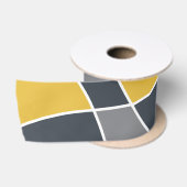 Abstract, modern, geometric, trendy pattern satijnen lint (Spoel)
