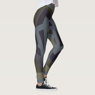 Abstract modern geometriepatroon leggings