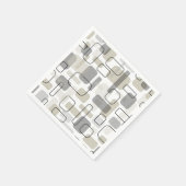 Abstract modern geometrisch design uit het midden  servet (Hoek)