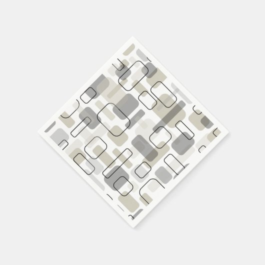 Abstract modern geometrisch design uit het midden  servet (Hoek)