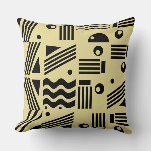 Abstract modern Geometrisch Kunstpatroon Kussen (Voorkant)