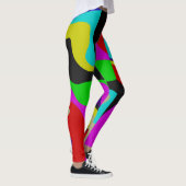 Abstract modern geometrisch patroon leggings (Rechts)