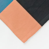 Abstract modern geometrisch schilderij fleece deken (Hoek)