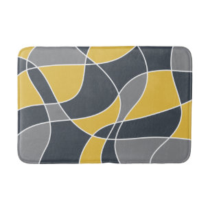 Abstract, modern, geometrisch, trendpatroon badmat