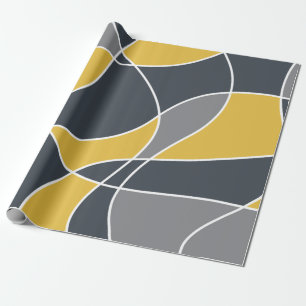Abstract, modern, geometrisch, trendpatroon cadeaupapier
