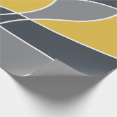 Abstract, modern, geometrisch, trendpatroon cadeaupapier (Hoek)