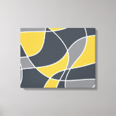 Abstract, modern, geometrisch, trendpatroon canvas afdruk (Voorkant)