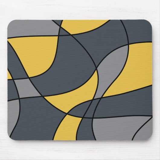 Abstract, modern, geometrisch, trendpatroon muismat (Voorkant)