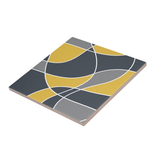 Abstract, modern, geometrisch, trendpatroon tegeltje (Zijkant)