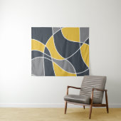 Abstract, modern, geometrisch, trendpatroon wandkleed (In Situ (horizontaal))