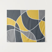 Abstract, modern, geometrisch, trendpatroon wandkleed (Voorkant (horizontaal))