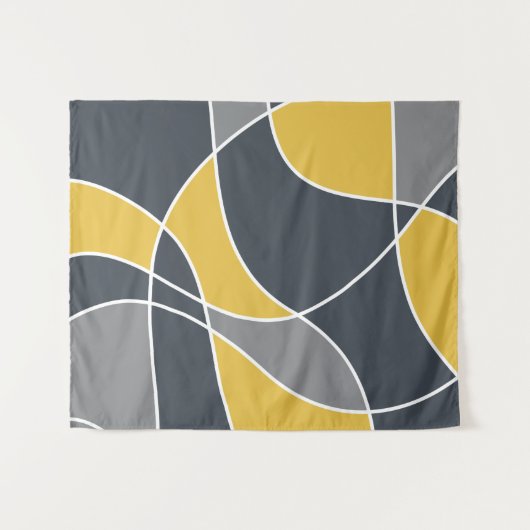 Abstract, modern, geometrisch, trendpatroon wandkleed (Voorkant (horizontaal))