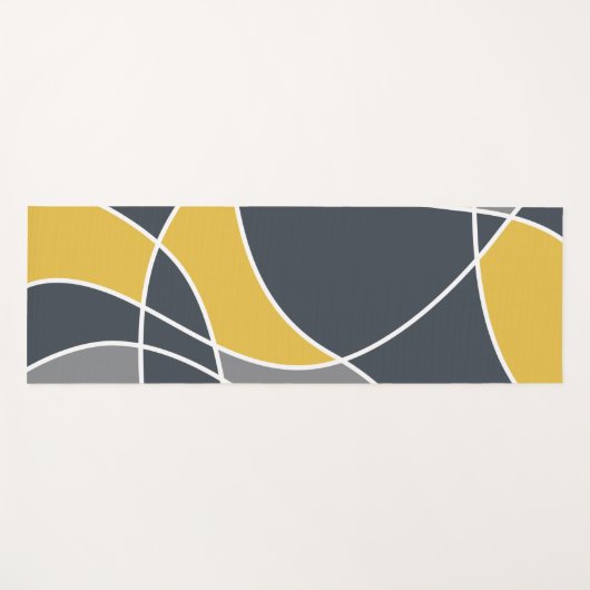 Abstract, modern, geometrisch, trendpatroon yogamat (Voorkant (horizontaal))