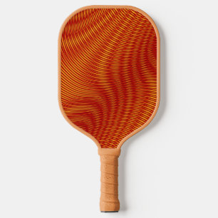 Abstract Modern Gesmolten Koper Moiré Effect Aang Pickleball Paddle