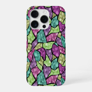 Abstract modern glas mozaïek tegelpatroon helder c iPhone 16 pro hoesje