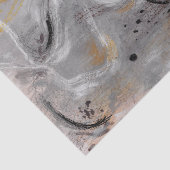 Abstract Modern Gray Decoupage Tissue Paper Tissuepapier (Detail)