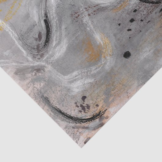Abstract Modern Gray Decoupage Tissue Paper Tissuepapier (Detail)