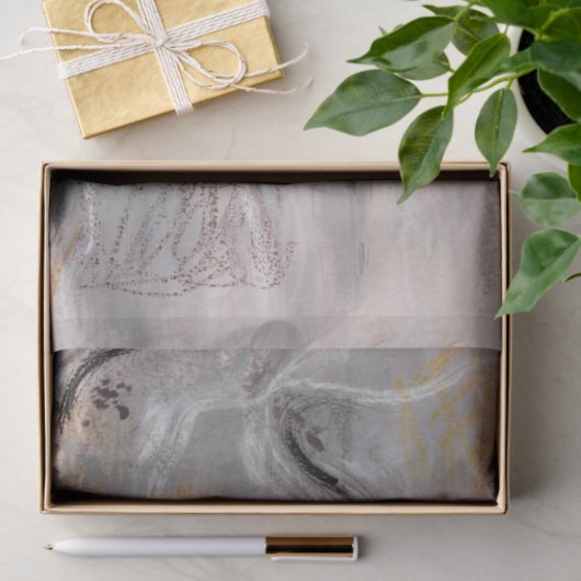Abstract Modern Gray Decoupage Tissue Paper Tissuepapier (Geschenk)