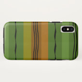 Abstract modern groen golvend patroon Case-Mate iPhone case (Achterkant (horizontaal))