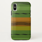 Abstract modern groen golvend patroon Case-Mate iPhone case (Achterkant)