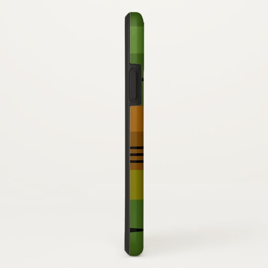 Abstract modern groen golvend patroon Case-Mate iPhone case (Achterkant / rechts)