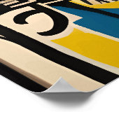 Abstract Modern Jazz Wall Art Poster (Hoek)